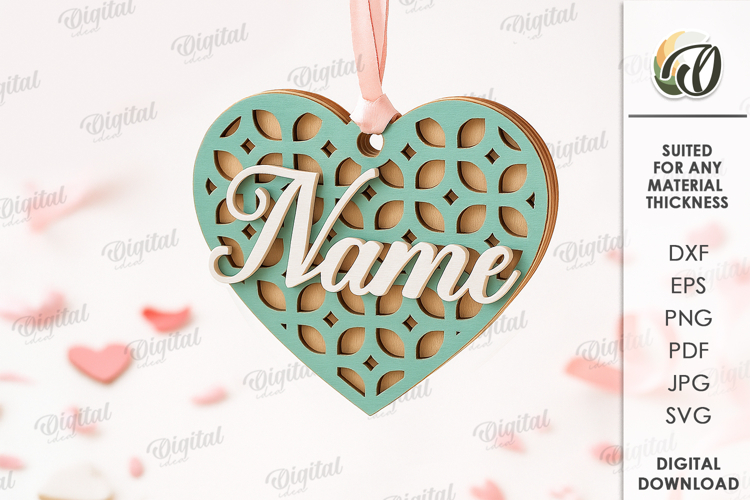 3d Heart Svg Image 7