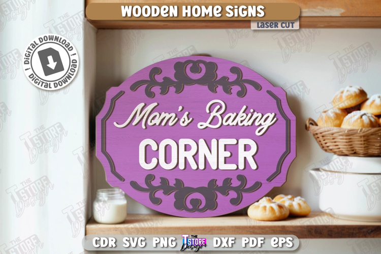 Home Wall Sign Laser Cut| Home Decorations | Retro Sign SVG