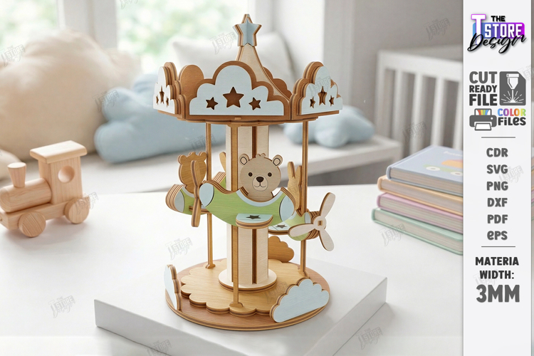 Music Box Laser Cut | Kids Laser | Nursery Decor | Kids Room