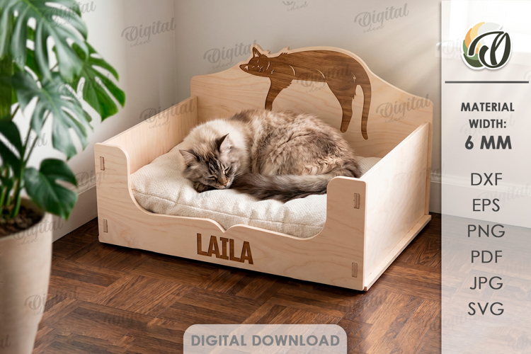 3d Cat Svg Image 4