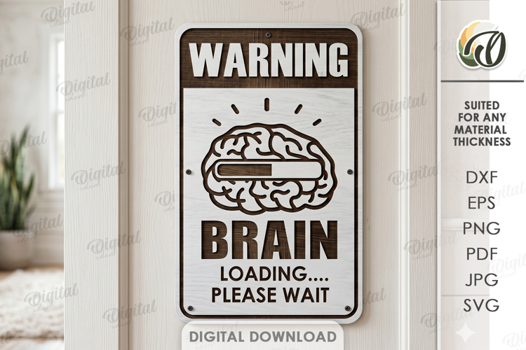3D Sarcastic Decor Laser Cut. Wall Decor SVG