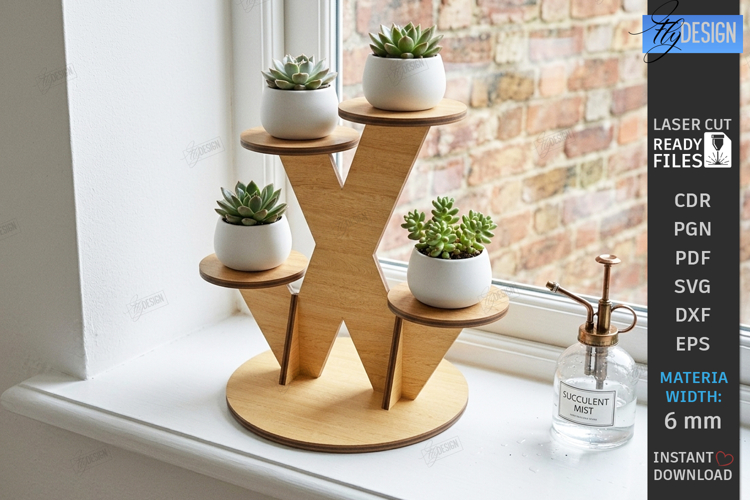Succulent Plant Stand Laser Cut | Flower Pot Holders | CNC