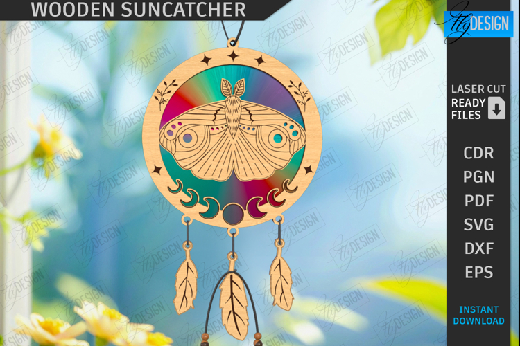 Suncatcher Laser Cut | Window Décor | Reflective Suncatcher