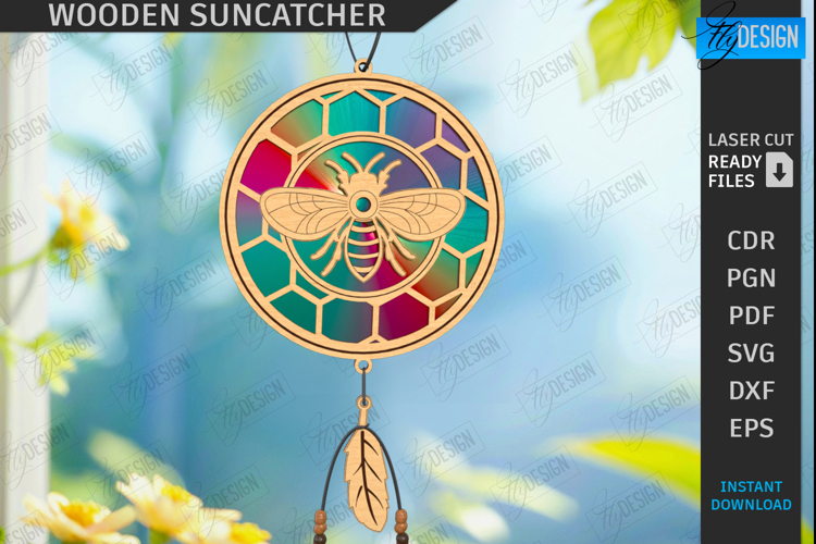 Suncatcher Laser Cut | Window Décor | Reflective Suncatcher