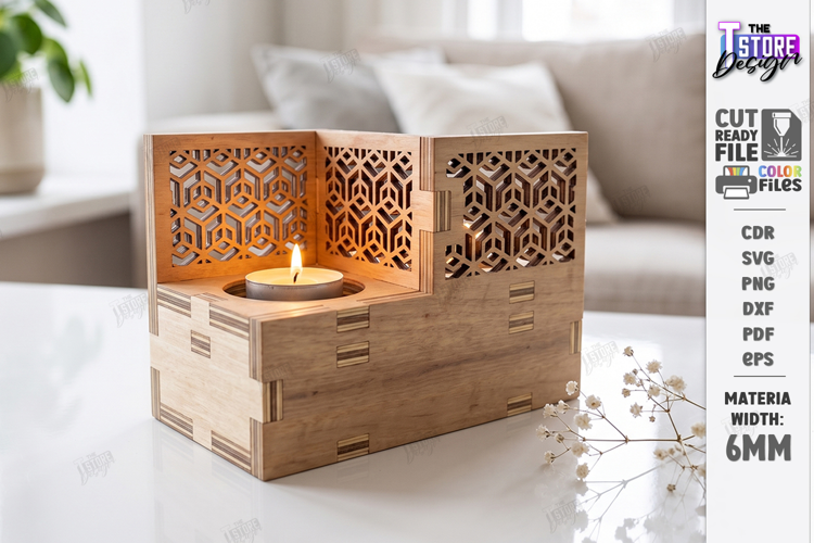 Wooden Tealight Candle Holders Laser Cut | Candle Stands Kit