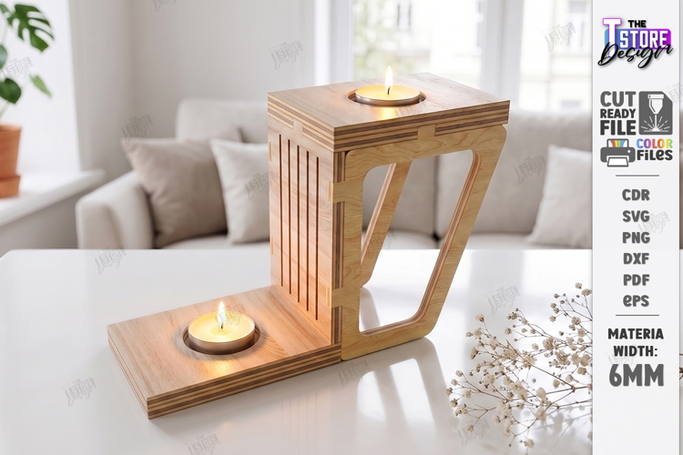 Wooden Tealight Candle Holders Laser Cut | Candle Stands Kit