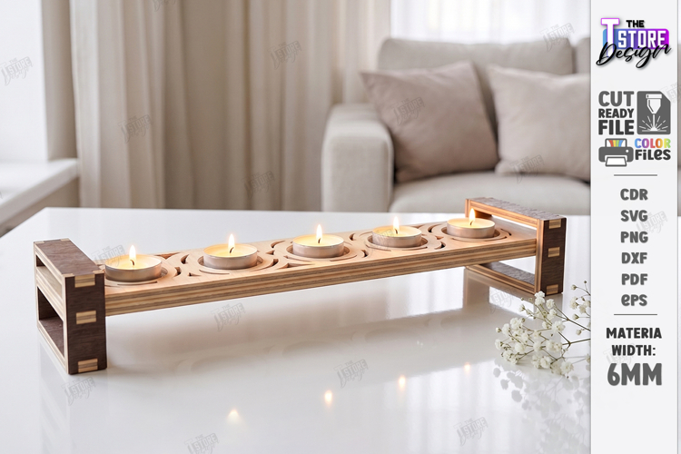 Wooden Tealight Candle Holders Laser Cut | Candle Stands Kit