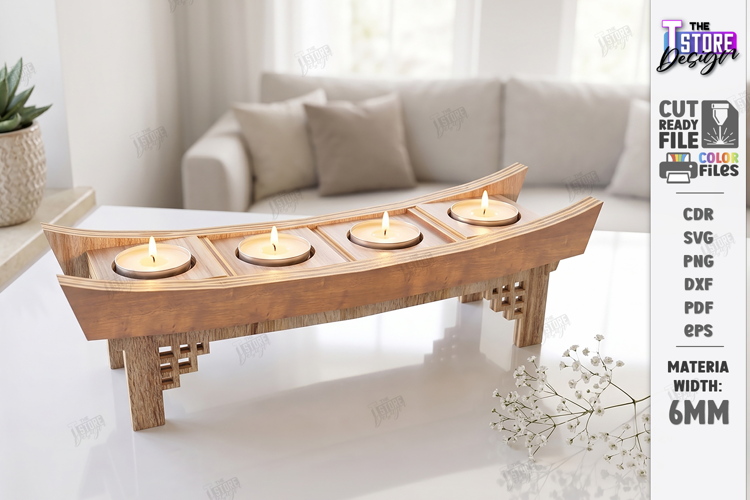 Wooden Tealight Candle Holders Laser Cut | Candle Stands Kit