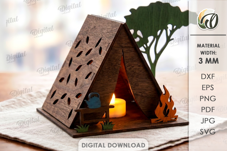 Tent Svg Image 11