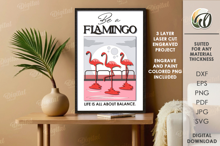 Wooden Wall Art Laser Cut. Framed Retro Poster SVG example image 1