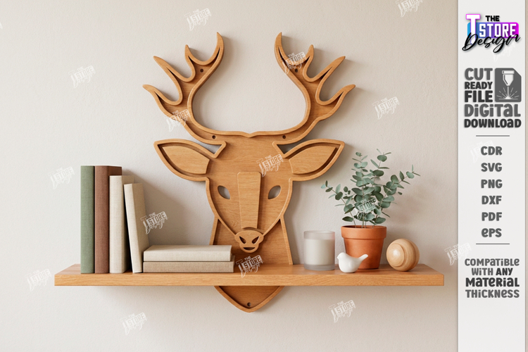Modern Wall Shelf Laser Cut | Home Décor | Functional Art