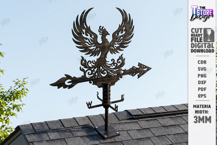 Wooden Weather Vane Laser Cut | Wind Vane | Home Decor | CNC