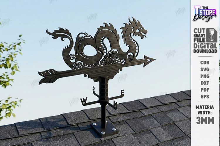 Wooden Weather Vane Laser Cut | Wind Vane | Home Decor | CNC