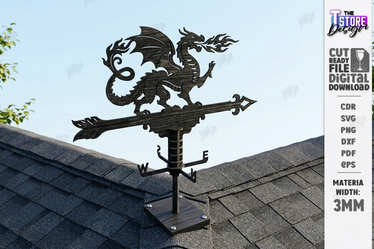 Wooden Weather Vane Laser Cut | Wind Vane | Home Decor | CNC