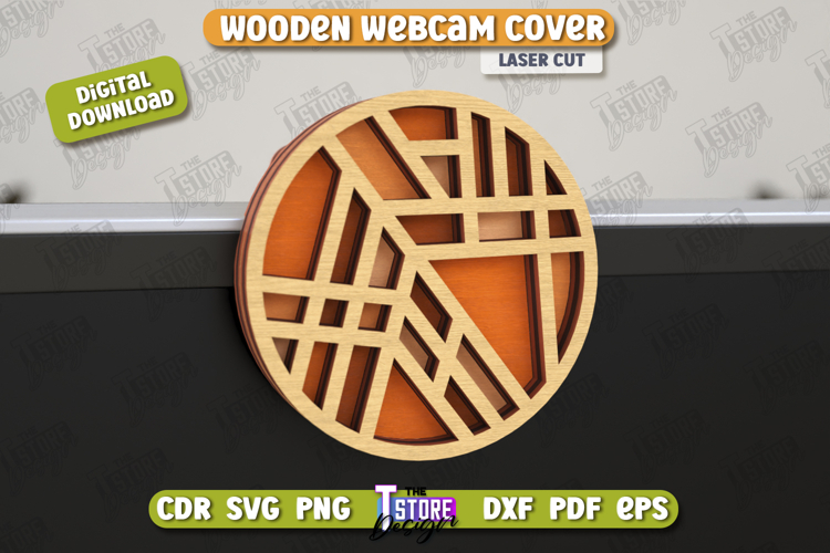 Wooden Webcam Cover | Monitor Decoration |Computer Accessory