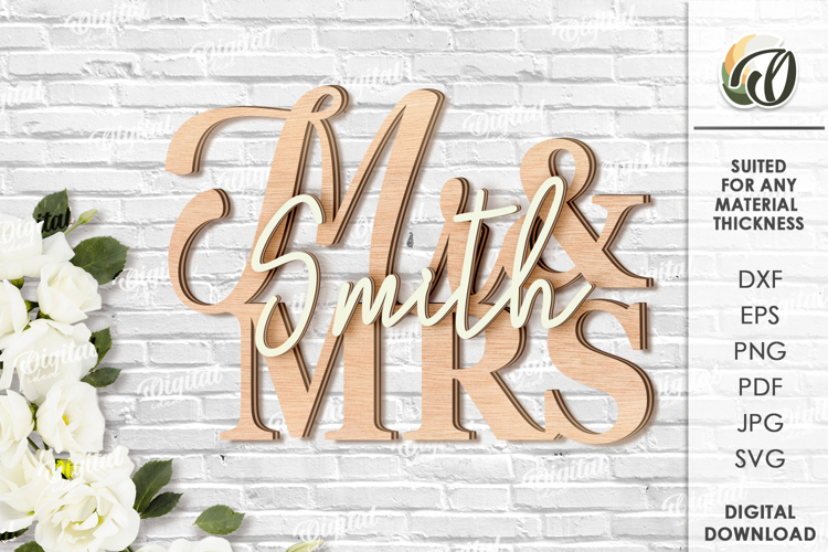 Wedding Decor Laser Cut. Wooden Decor SVG