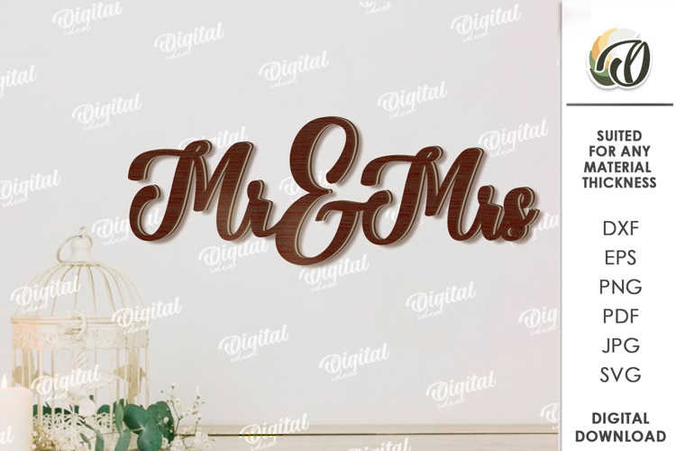 Wedding Decor Laser Cut. Wooden Decor SVG