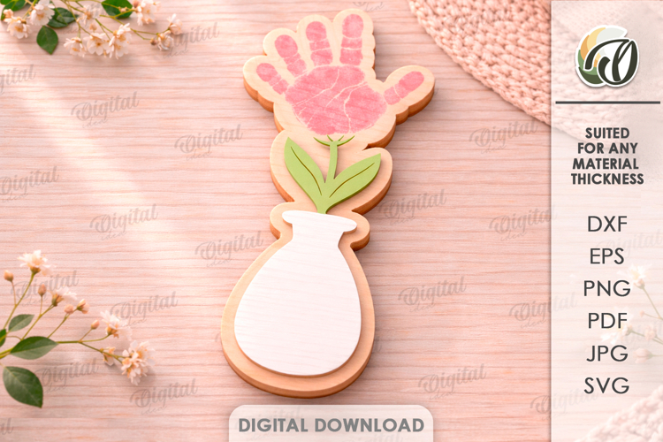 3D Mothers Day Gift Laser Cut. Gift For Mom SVG