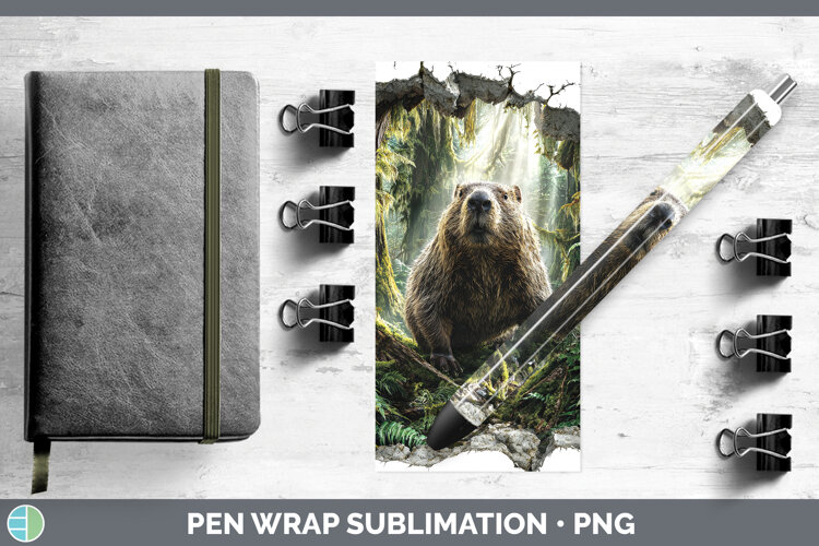 GorgeousWoodland 3D Hole Pen Wrap design.