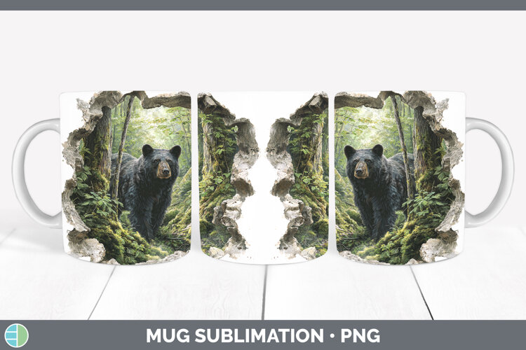 GorgeousWoodland 3D Hole Mug Wrap design.