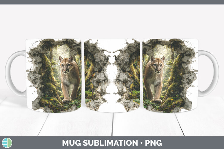 GorgeousWoodland 3D Hole Mug Wrap design.