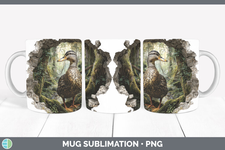 GorgeousWoodland 3D Hole Mug Wrap design.