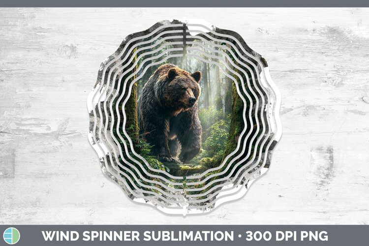 GorgeousWoodland 3D Hole Wind Spinner design.
