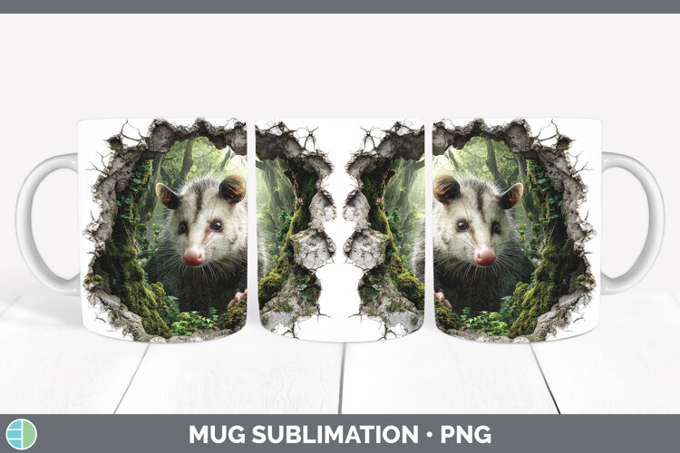 GorgeousWoodland 3D Hole Mug Wrap design.
