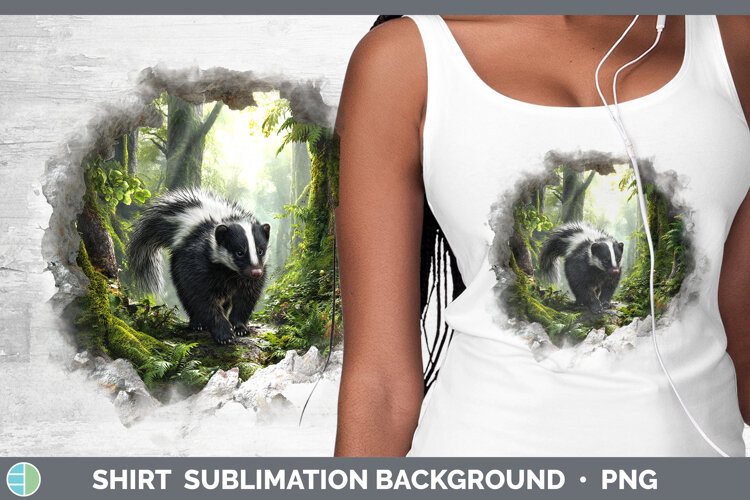 GorgeousWoodland 3D Hole Shirt design.
