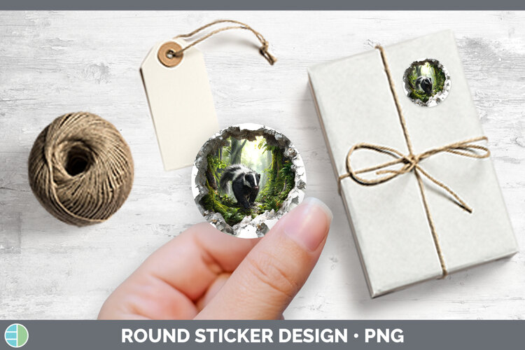 GorgeousWoodland 3D Hole Stickers design.
