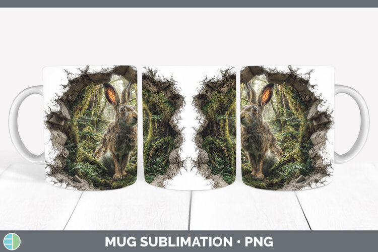GorgeousWoodland 3D Hole Mug Wrap design.