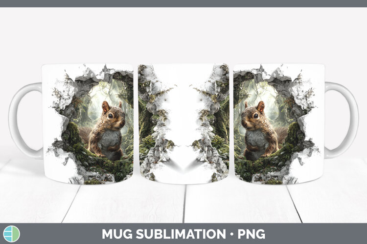 GorgeousWoodland 3D Hole Mug Wrap design.