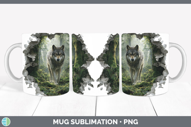 GorgeousWoodland 3D Hole Mug Wrap design.