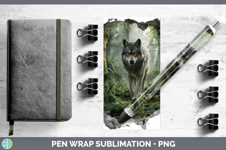 GorgeousWoodland 3D Hole Pen Wrap design.