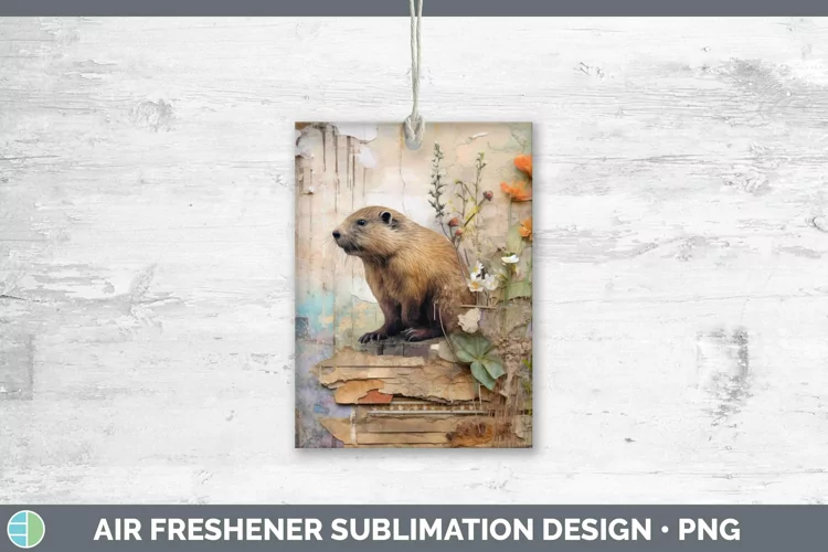 Woodland Animals Beaver Air Freshener Sublimation Car Freshe