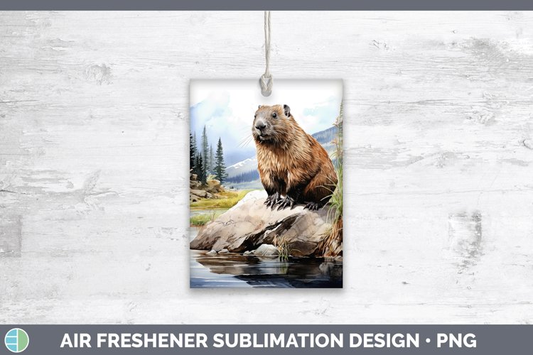 Woodland Animals Beaver Air Freshener Sublimation Car Freshe