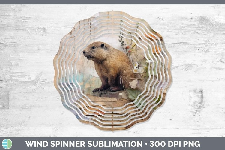 GorgeousWoodland Animals Wind Spinner design.