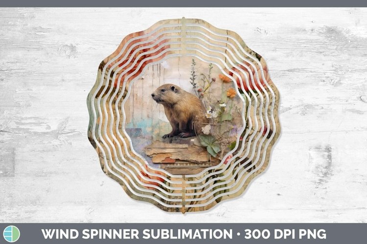GorgeousWoodland Animals Wind Spinner design.