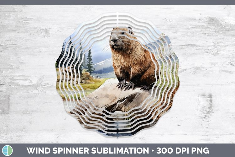 GorgeousWoodland Animals Wind Spinner design.