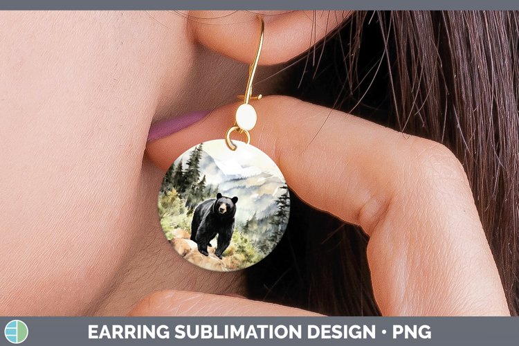 GorgeousWoodland Animals Round Earrings design.