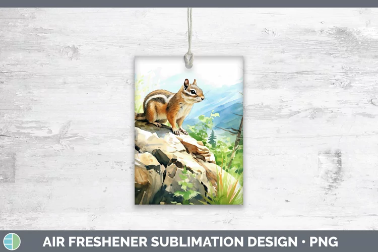 Woodland Animals Chipmunk Air Freshener Sublimation Car Fres
