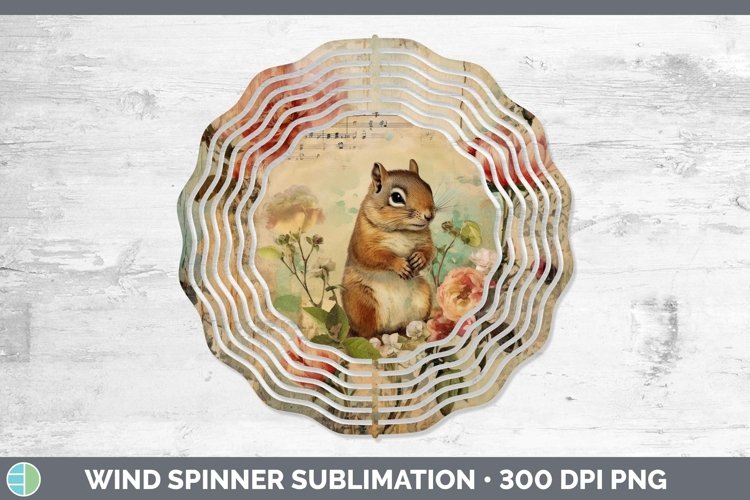 GorgeousWoodland Animals Wind Spinner design.