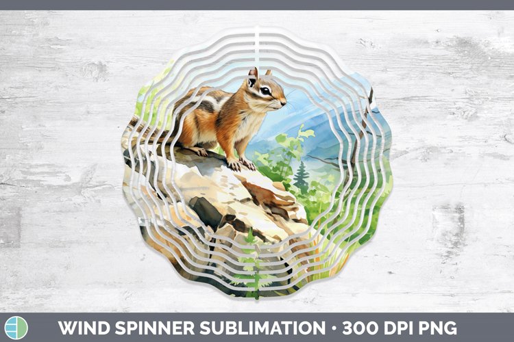 GorgeousWoodland Animals Wind Spinner design.