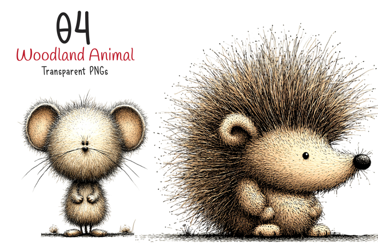 Woodland Animals Clipart example image 1