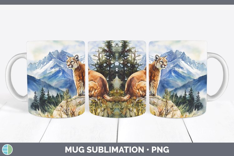 GorgeousWoodland Animals Mug Wrap design.