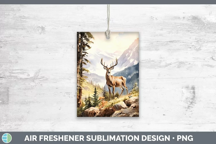 Woodland Animals Deer Air Freshener Sublimation Car Freshene