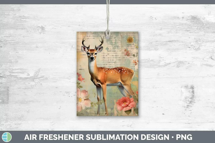 Woodland Animals Deer Air Freshener Sublimation Car Freshene