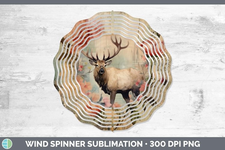 GorgeousWoodland Animals Wind Spinner design.