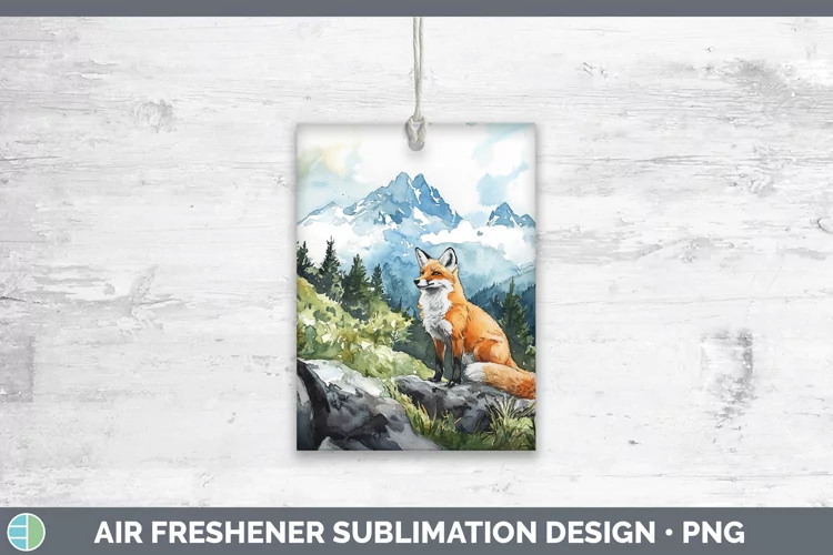 Woodland Animals Fox Air Freshener Sublimation Car Freshener
