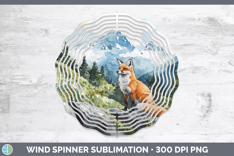 GorgeousWoodland Animals Wind Spinner design.